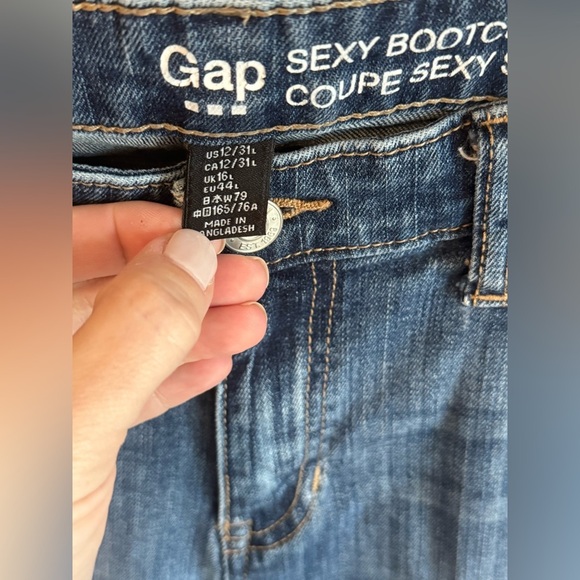 GAP Women's Cropped Ankle Jeans - Dark Blue - Picture 3 of 4